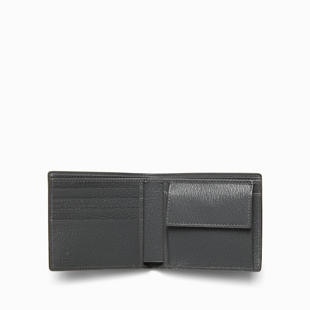 Portafoglio GG con portamonete e interno grigio 