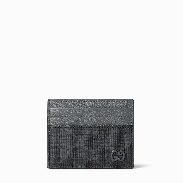 Bi-colour card case with GG detail