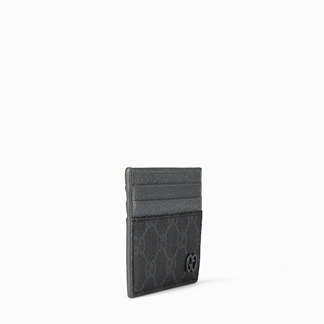 Bi-colour card case with GG detail