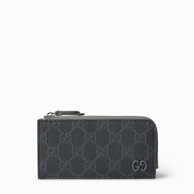 GG zip card case with GG detail