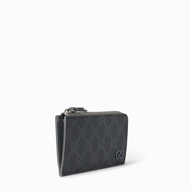 GG zip card case with GG detail