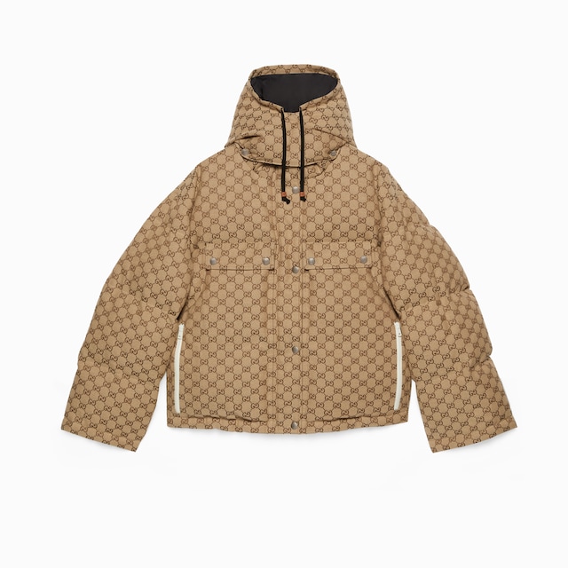 Puffer-Jacke aus GG Baumwollcanvas