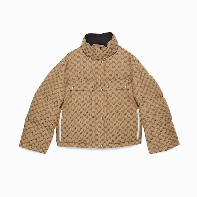Puffer-Jacke aus GG Baumwollcanvas