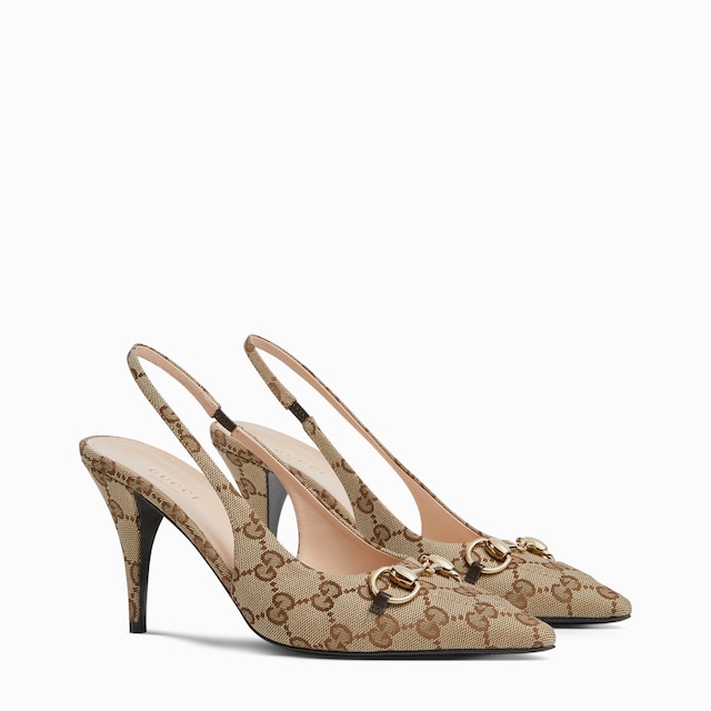 Women's slingback pump with Horsebit