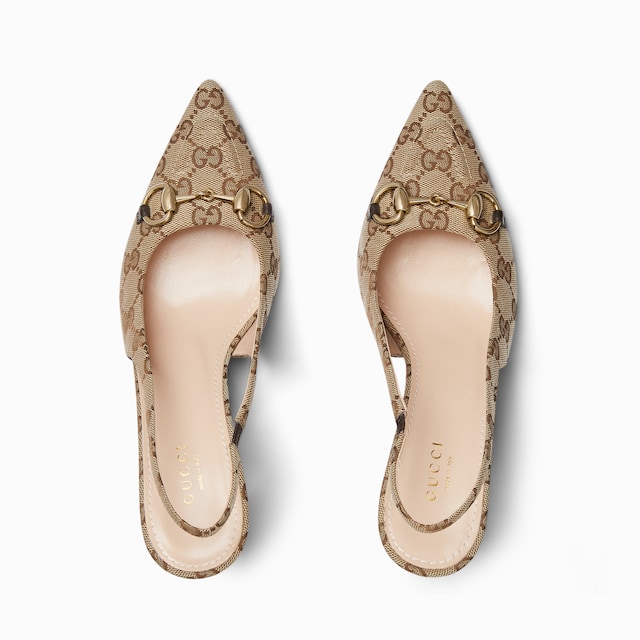 Women's slingback pump with Horsebit