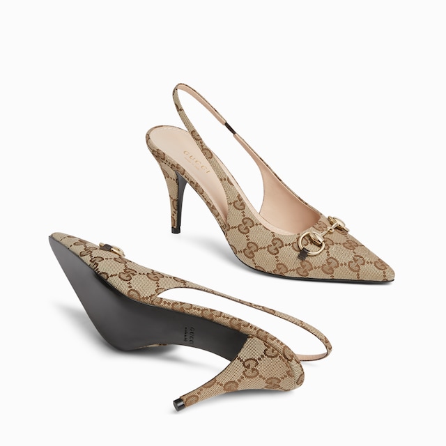 Women's slingback pump with Horsebit