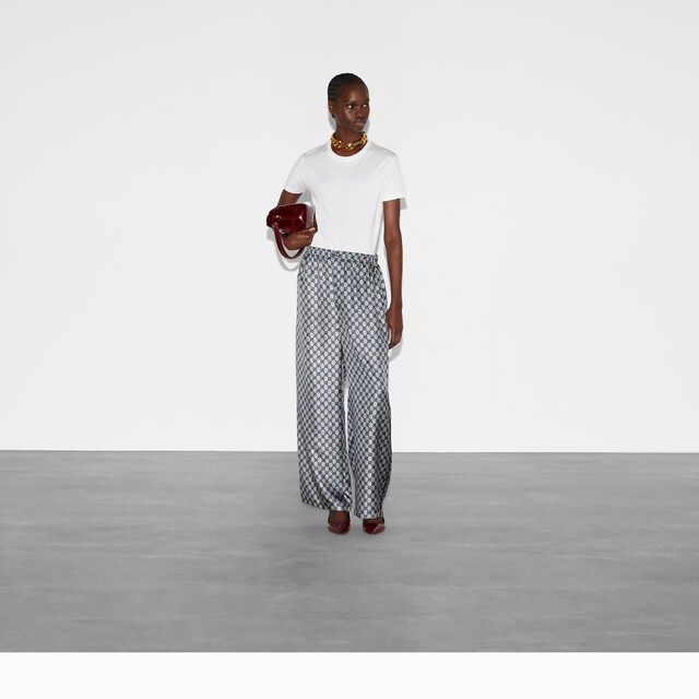 GG silk twill pants - image 5