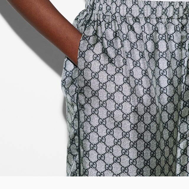 GG silk twill pants - image 3