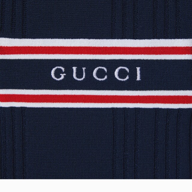 Polo top with striped trim - image 2