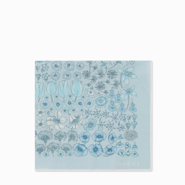 Printed cotton pocket square