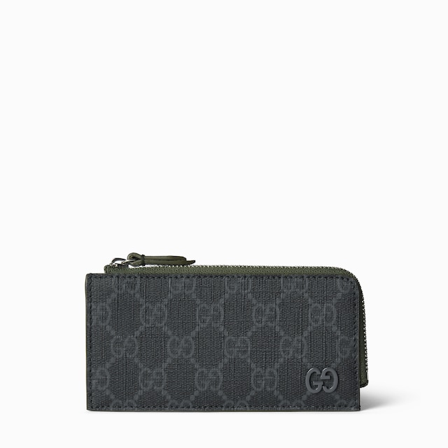 กระเป๋าใส่บัตร GG zip card case with GG detail