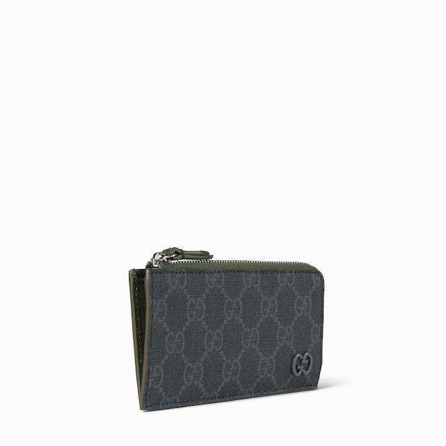 กระเป๋าใส่บัตร GG zip card case with GG detail