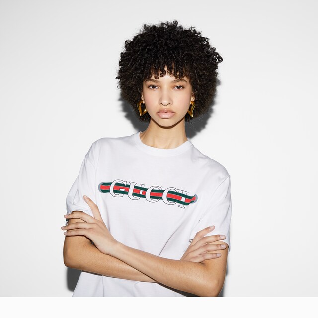Printed cotton jersey T-shirt - image 2