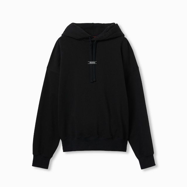 Cotton jersey hooded sweatshirt