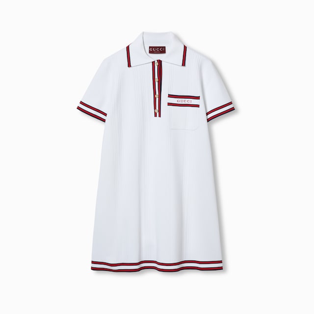 Polo dress with Web trim