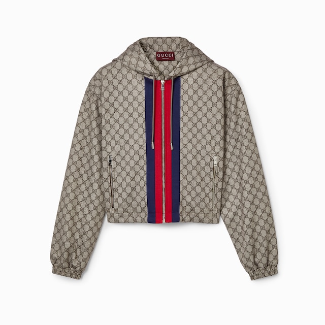 GG technical jersey zip jacket