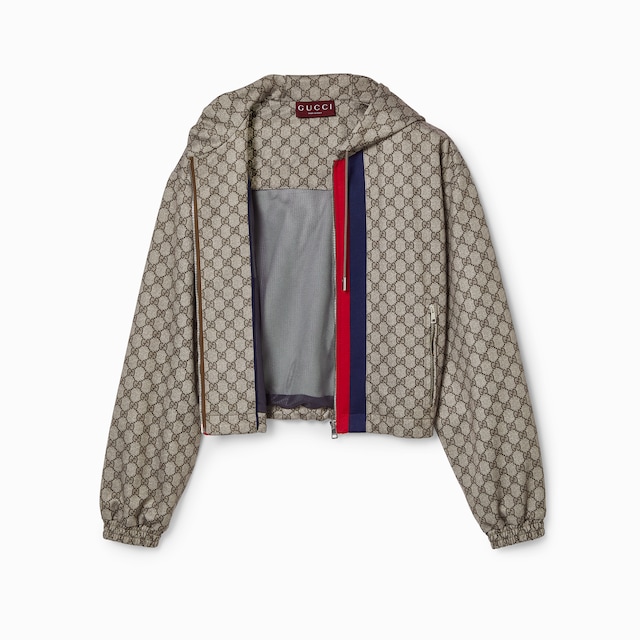 GG technical jersey zip jacket