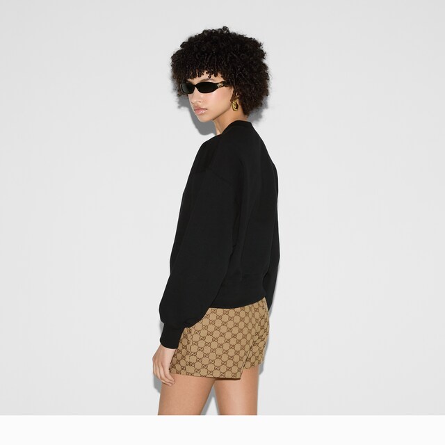 Printed cotton jersey sweatshirt - image 4