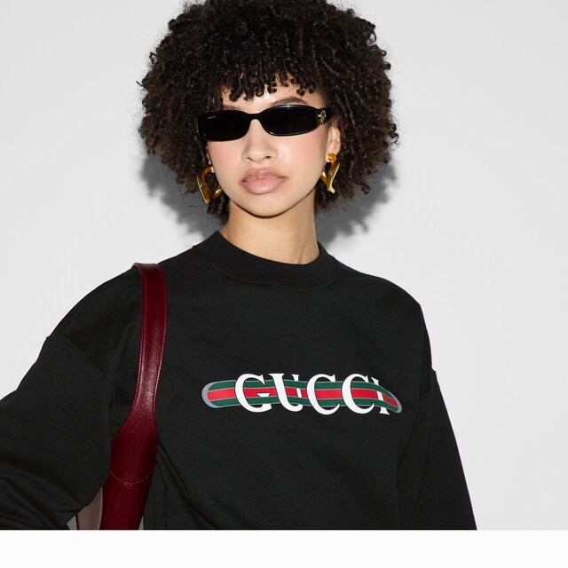 Printed cotton jersey sweatshirt - image 5