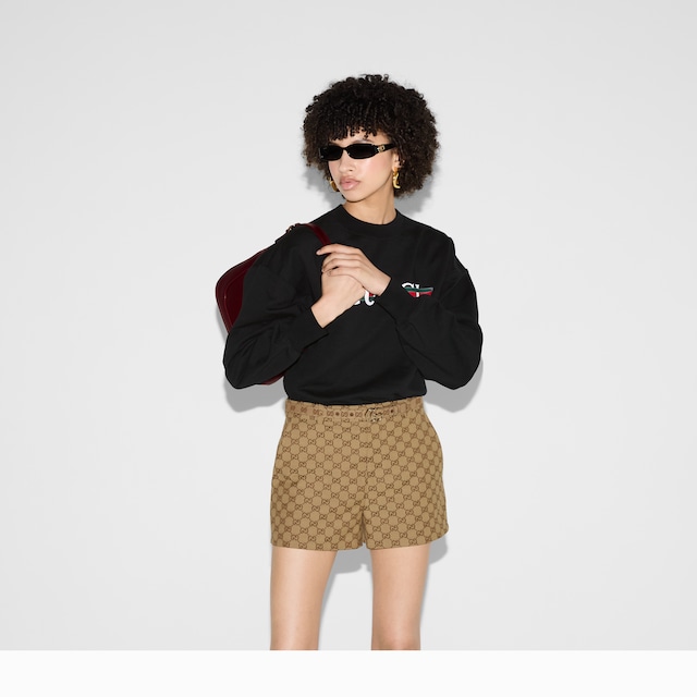 Printed cotton jersey sweatshirt - image 3