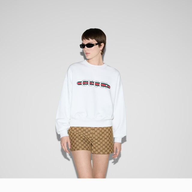 Printed cotton jersey sweatshirt - image 5