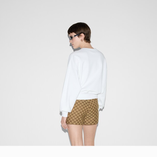 Printed cotton jersey sweatshirt - image 4