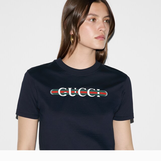 Printed cotton jersey T-shirt - image 3
