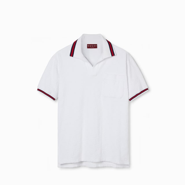 Poloshirt aus Frottee mit GG Motiv und Web