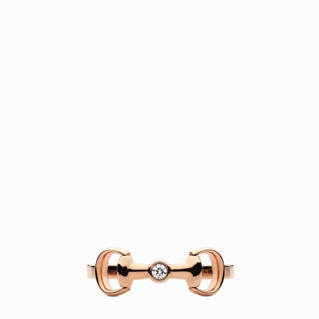 Gucci Horsebit 18k diamond ring