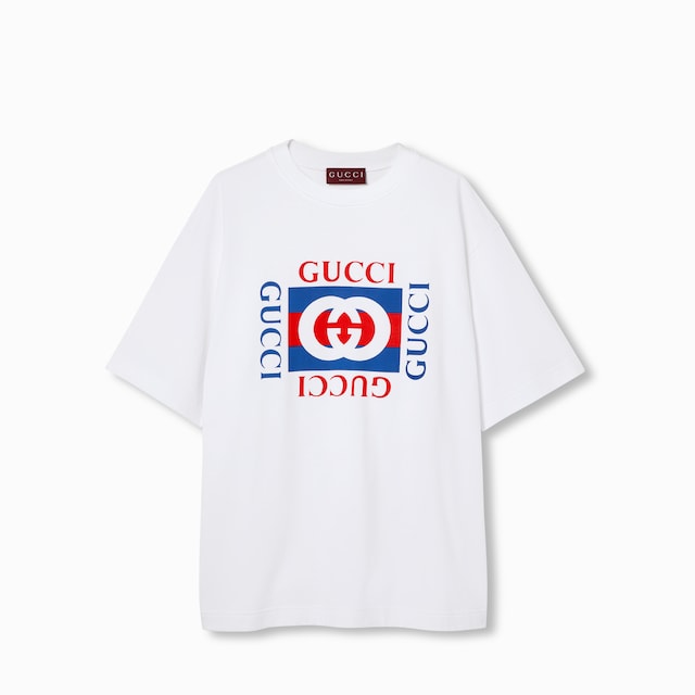 GUCCI プリント コットンジャージー Tシャツ