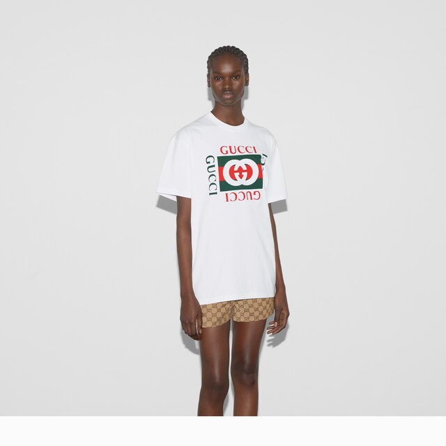 Printed cotton jersey T-shirt - image 5