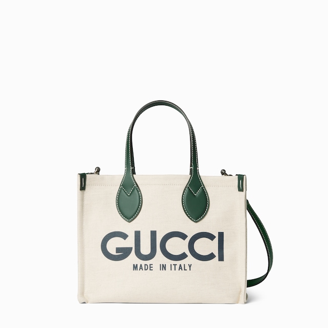 GUCCI心斎橋店で購入！日本限定ミニトート 日本限定グッチ プリント ミニ トートバッグベージュ キャンバス