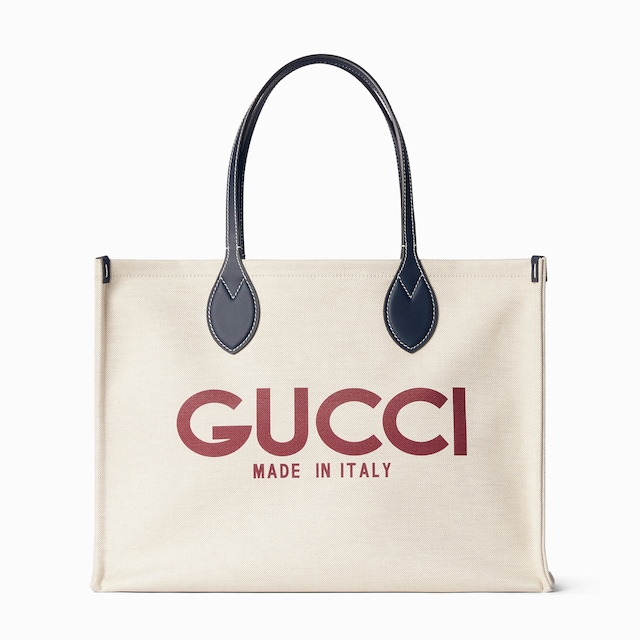 日本限定 ラージ トートバッグベージュ キャンバス | GUCCI公式