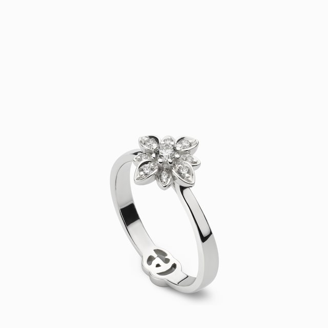 Gucci Flora 18k diamond ring