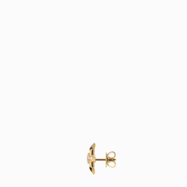〔グッチ フローラ〕日本限定 18K ダイヤモンド スタッズピアス