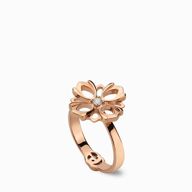 Gucci Flora 18k diamond ring