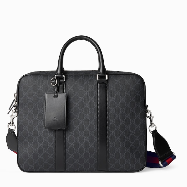 กระเป๋า GG Black medium briefcase 