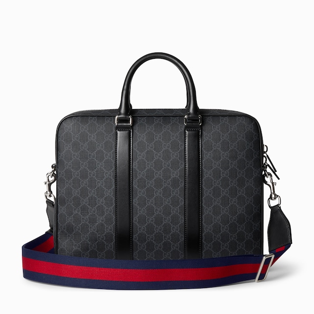กระเป๋า GG Black medium briefcase 