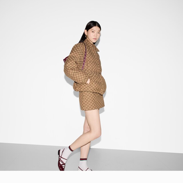 GG canvas bomber jacket - image 4