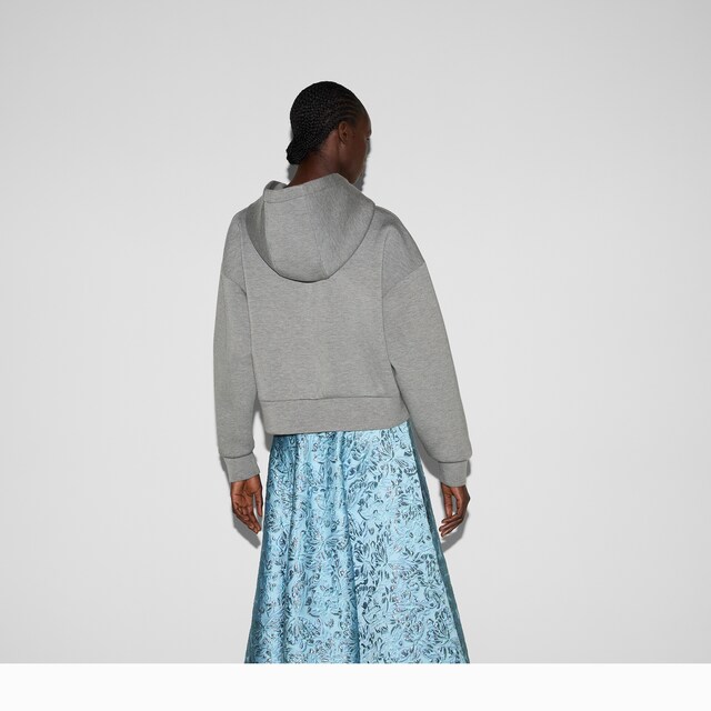 Viscose jersey hooded sweatshirt - image 4