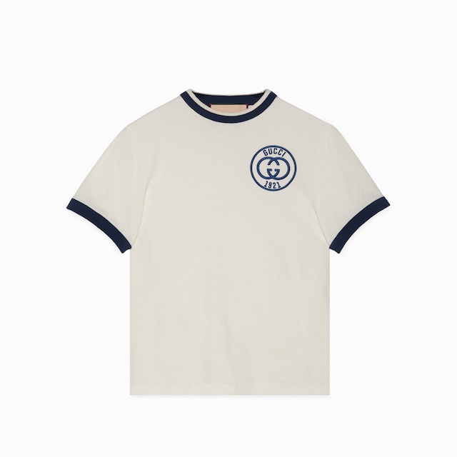 ★ギフト【GUCCI】ロゴ オーバーサイズ コットン Tシャツ GUCCI ロゴ オーバーサイズ コットン Tシャツブラック コットン