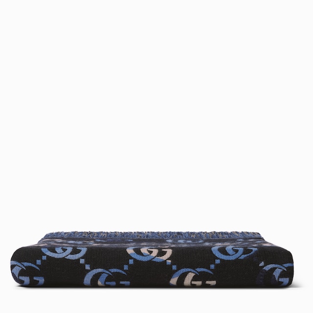 Couverture en laine à effet ombré GG