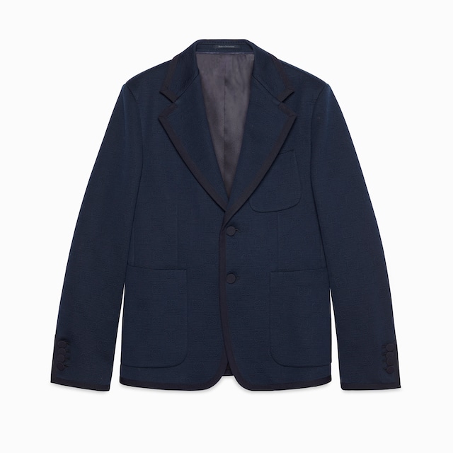 Textured GG jersey jacket