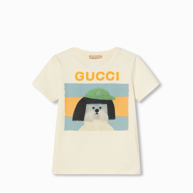 キム・スンヨン プリント コットン Tシャツ