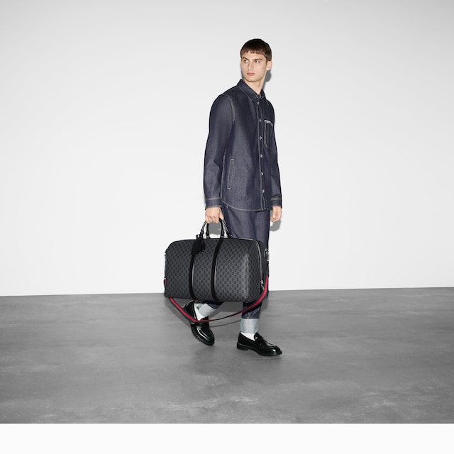 GG Black large duffle bag