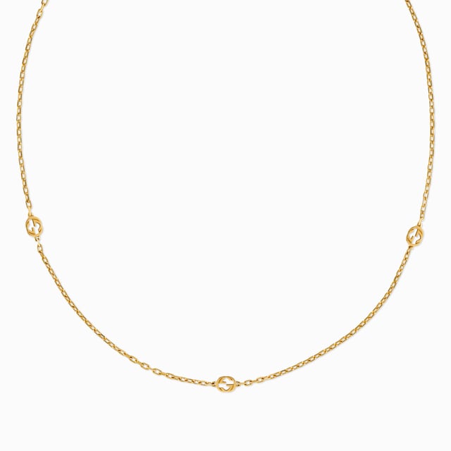 Gucci Link to Love〕チェーン ネックレス18K ピンクゴールド