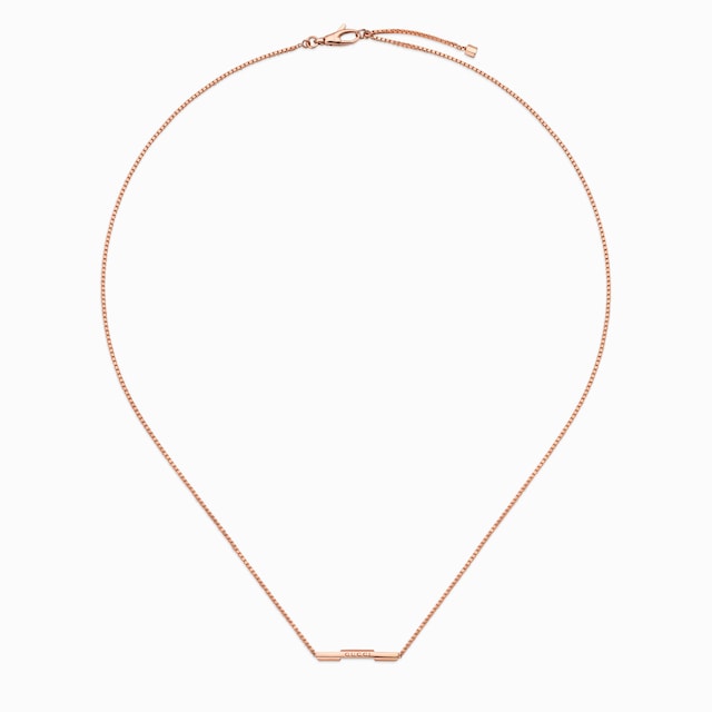 Collana Gucci Link to Love con barretta 'Gucci'