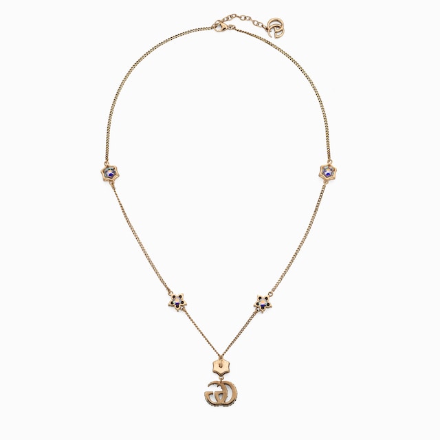 Double G necklace with crystals