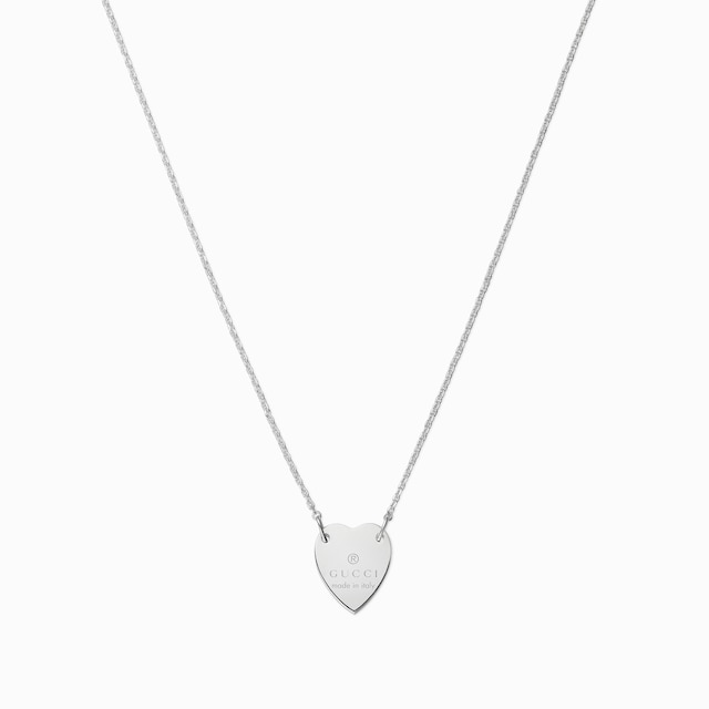 【大人気】GUCCI トレードマーク ハート ブレスレット GUCCI トレードマーク ハート ペンダント付き ブレスレット