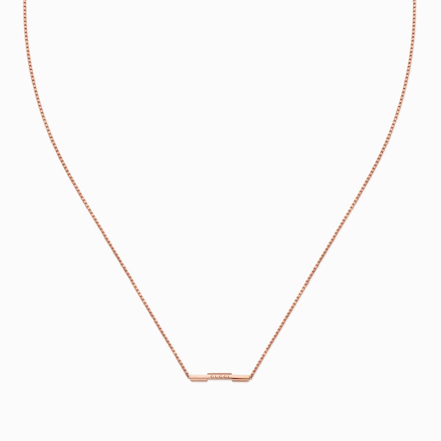 オンライン限定 GGランニング 18K ネックレス 18K ピンク